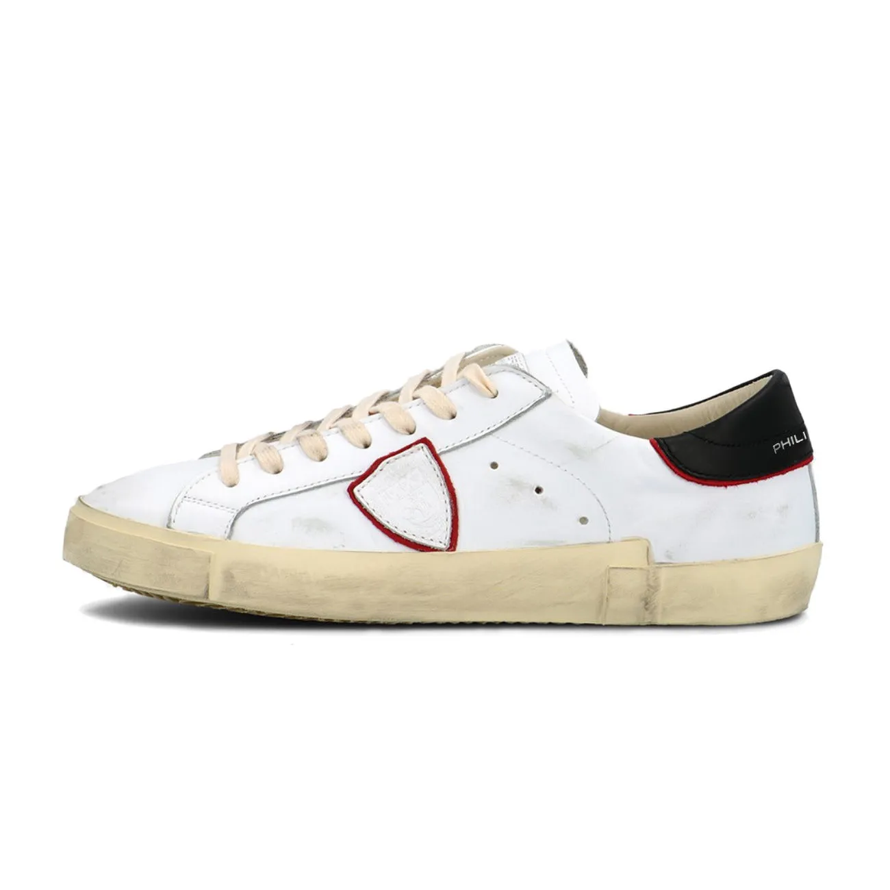 SNEAKER PRSX VEAU COLLAGE Uomo Blanc Rouge