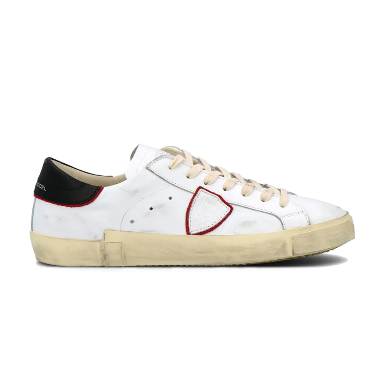 SNEAKER PRSX VEAU COLLAGE Uomo Blanc Rouge