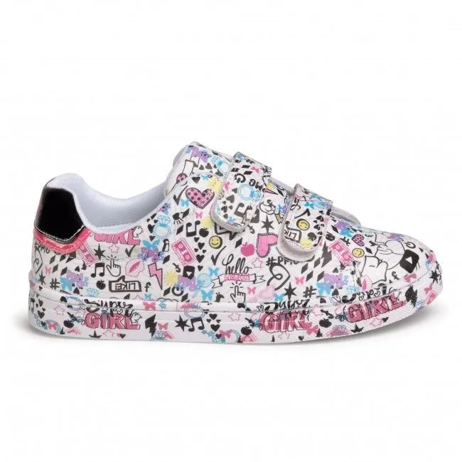 SNEAKERS BAMBINA PRIMIGI NAPPA PU ST GRI/BIAN 5456911