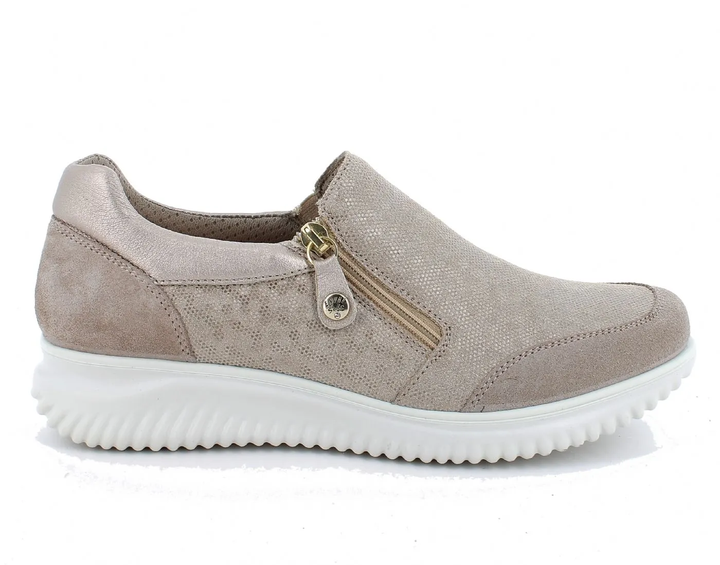 SNEAKERS  ENVAL SOFT DONNA SCAM.AFRODITE ZIP BEIGE 3759033