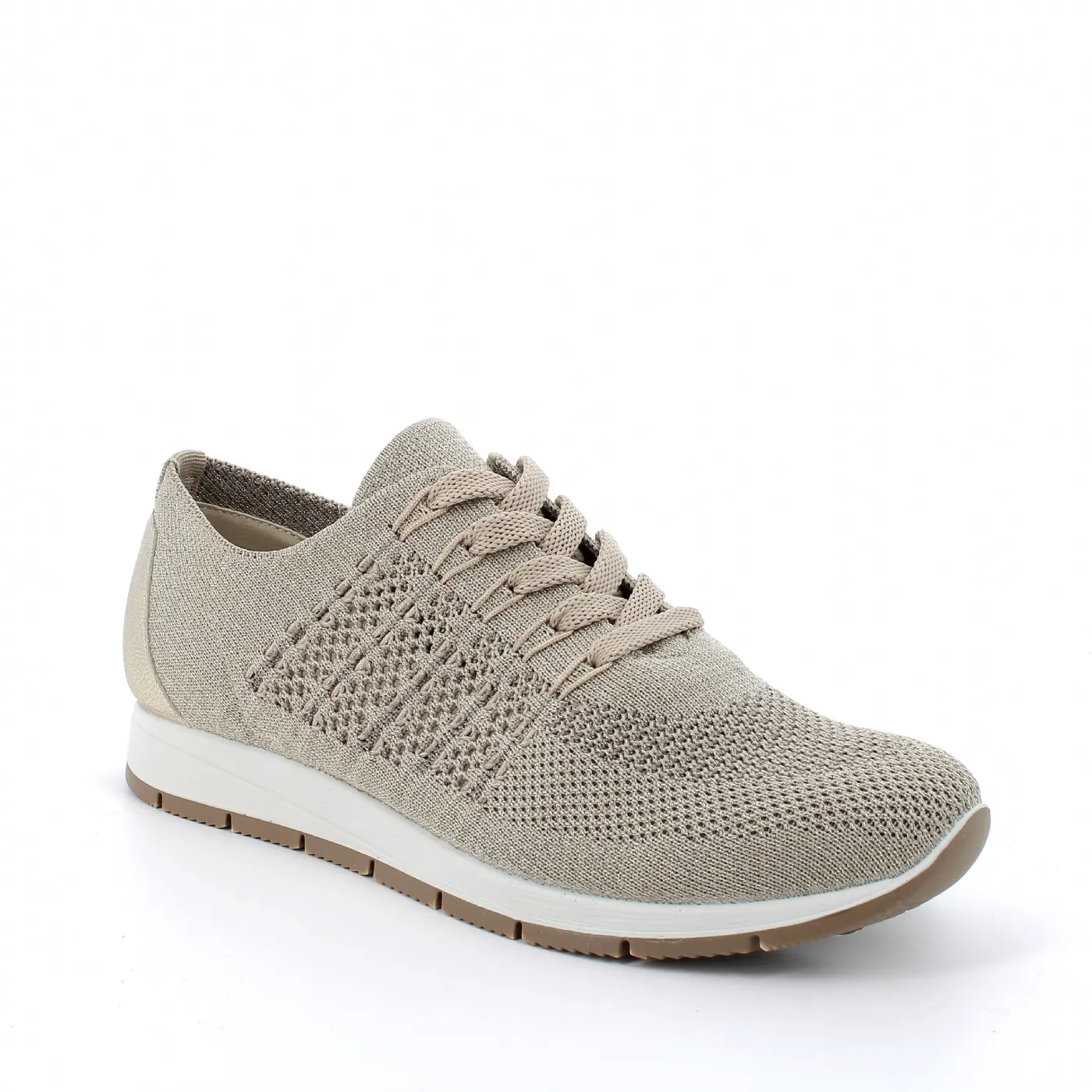 SNEAKERS  ENVAL SOFT DONNA T.FLYKNIT BEIGE/PLATINO 3757744