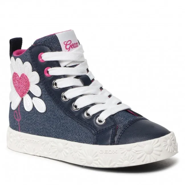 SNEAKERS GEOX ALTA BAMBINA J CIAK G B TELLA BRILL GBK NAVY J2504B 00954 C4002 tg:28,29,30,31,32,33,34,35