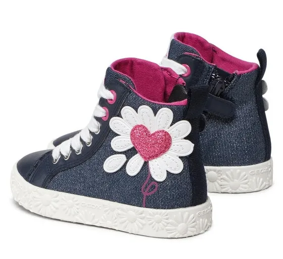 SNEAKERS GEOX ALTA BAMBINA J CIAK G B TELLA BRILL GBK NAVY J2504B 00954 C4002 tg:28,29,30,31,32,33,34,35