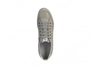 SNEAKERS GEOX DONNA D MYRIA SUEDE SYNT LEA LT GREY D0268D 022BC C1010