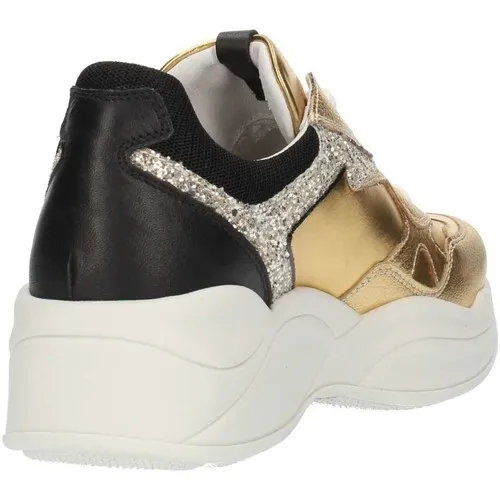 SNEAKERS NEROGIARDINI DONNA SUNRISE ORO GLITTER A909072D/414