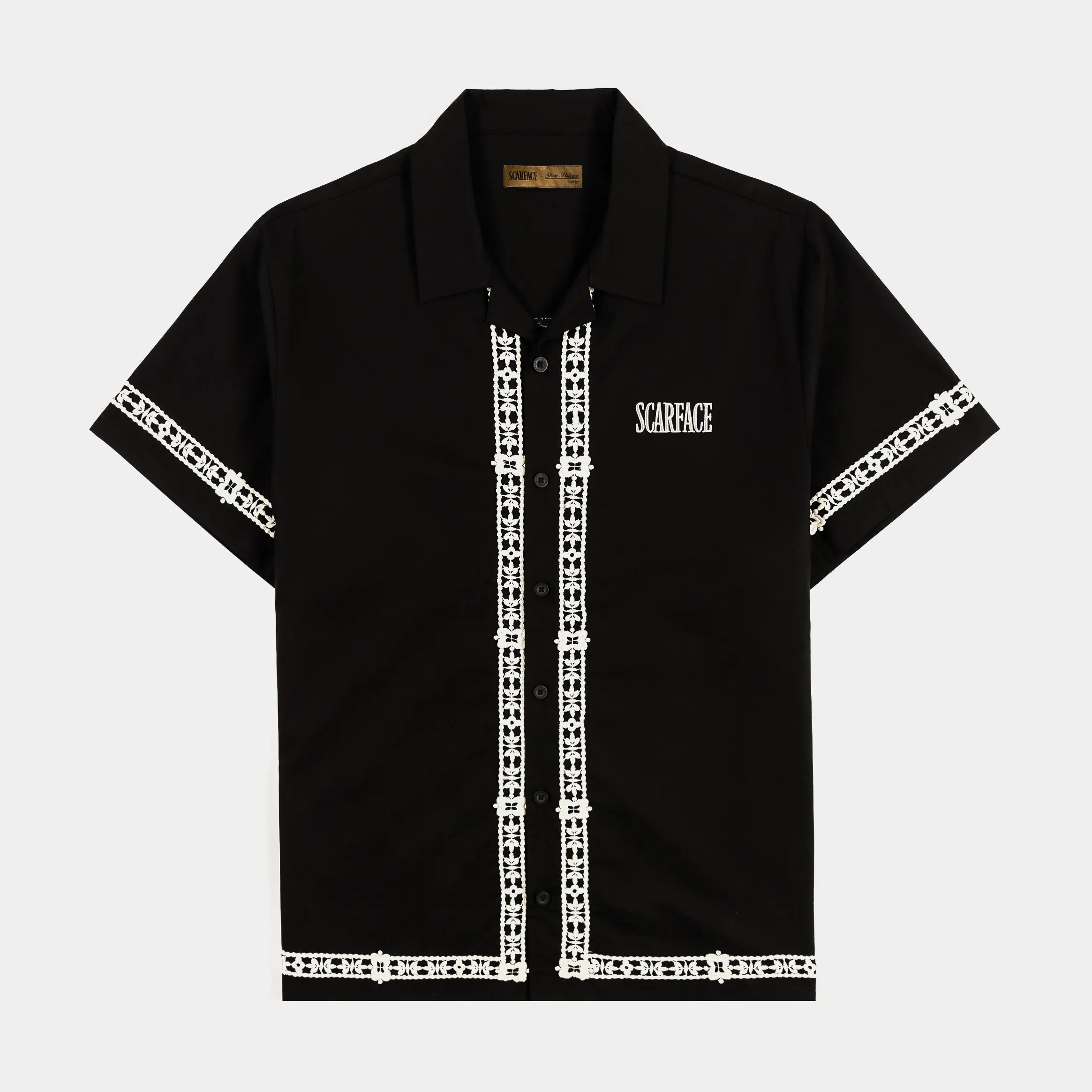 SP x Scarface The Tiger Mens Short Sleeve Shirt (Black/White)