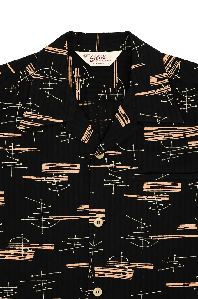 Star of Hollywood Dobby Cotton Shirt - ATOMIC BLACK