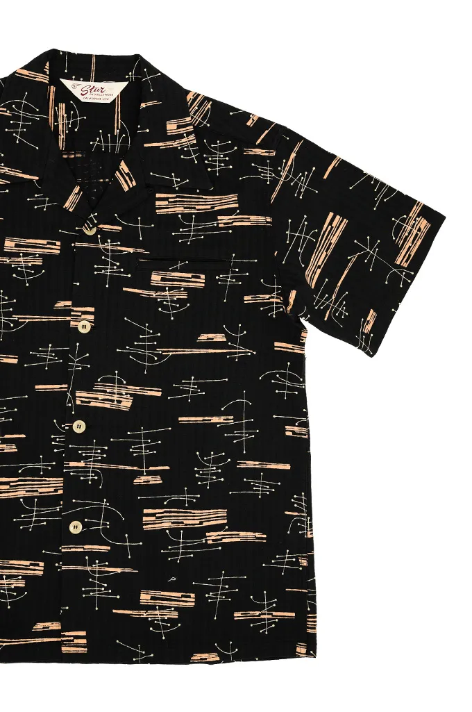 Star of Hollywood Dobby Cotton Shirt - ATOMIC BLACK