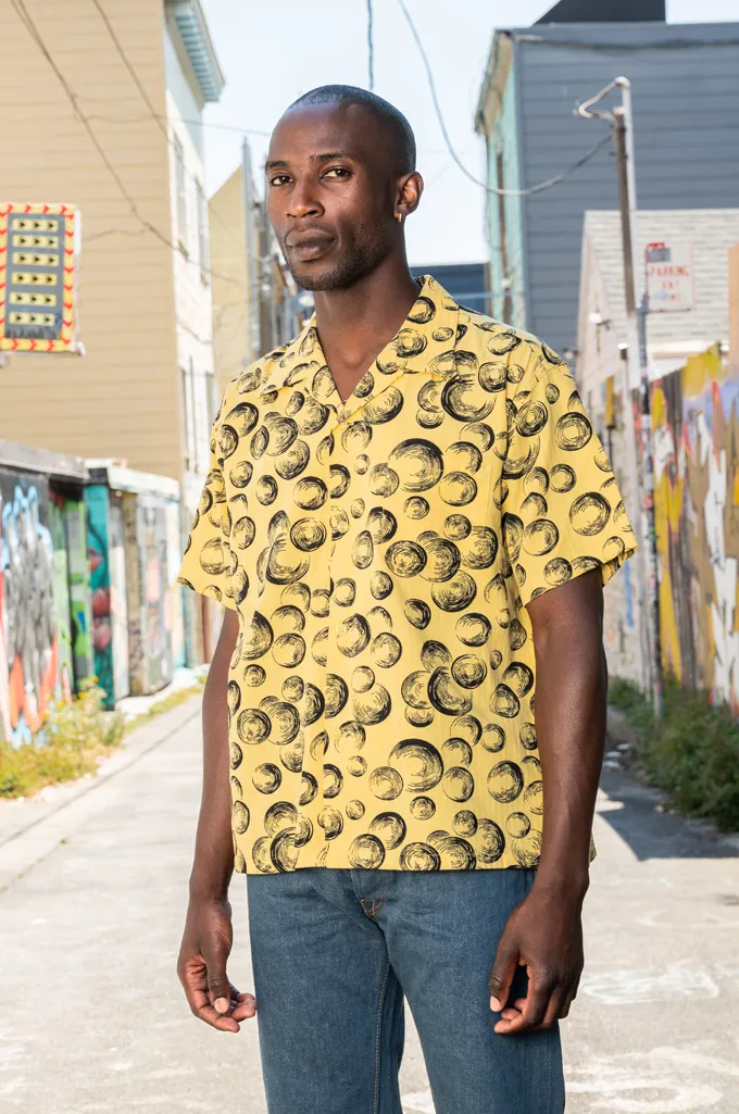 Star of Hollywood Dobby Cotton Shirt - BUBBLE YELLOW