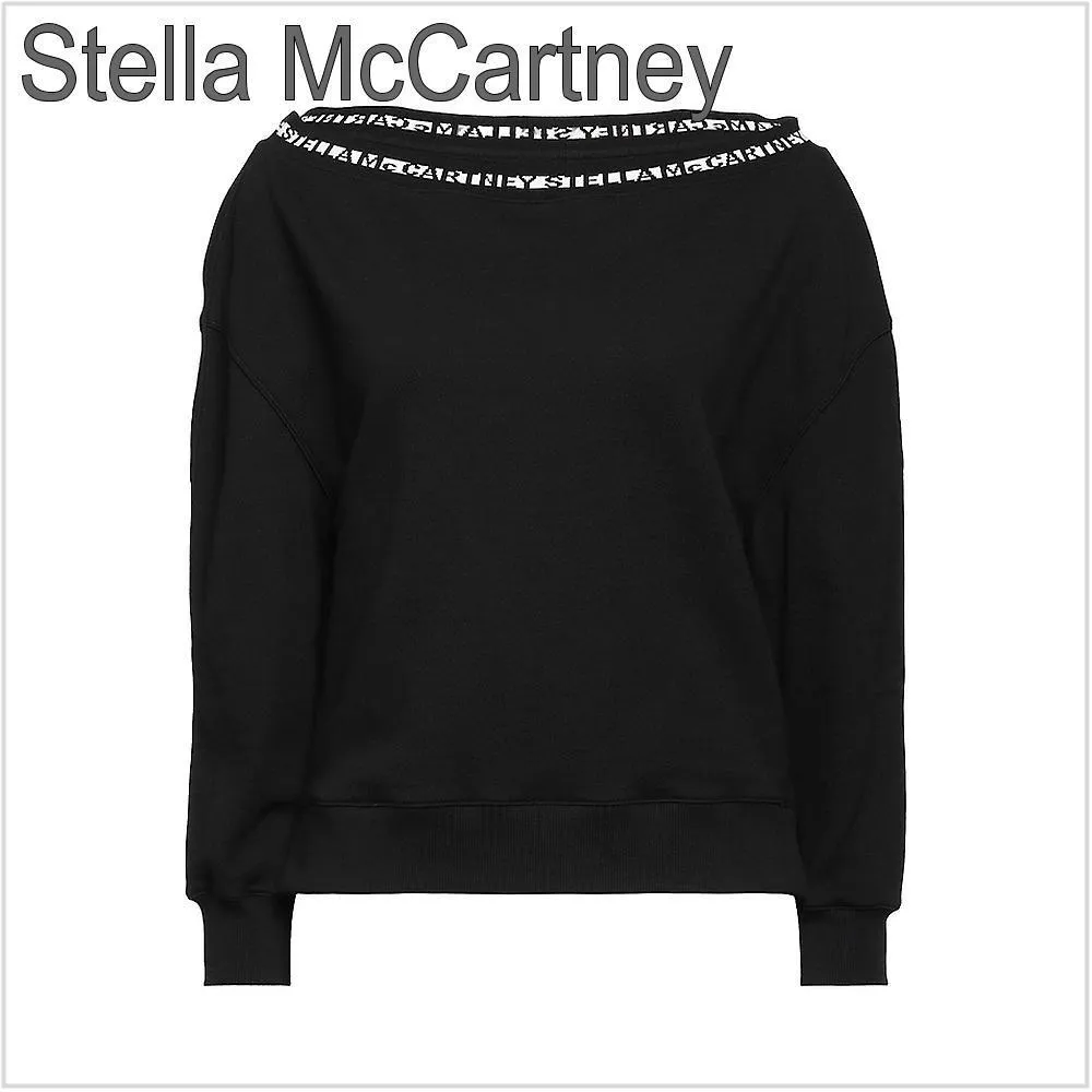 Stella McCartney  |Long Sleeves Cotton Logo Hoodies & Sweatshirts