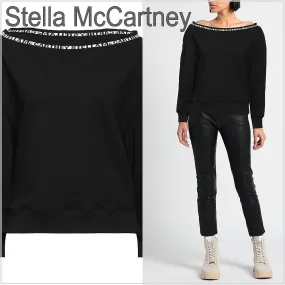 Stella McCartney  |Long Sleeves Cotton Logo Hoodies & Sweatshirts