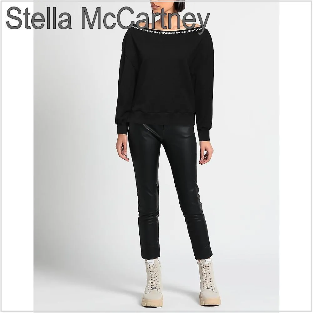 Stella McCartney  |Long Sleeves Cotton Logo Hoodies & Sweatshirts