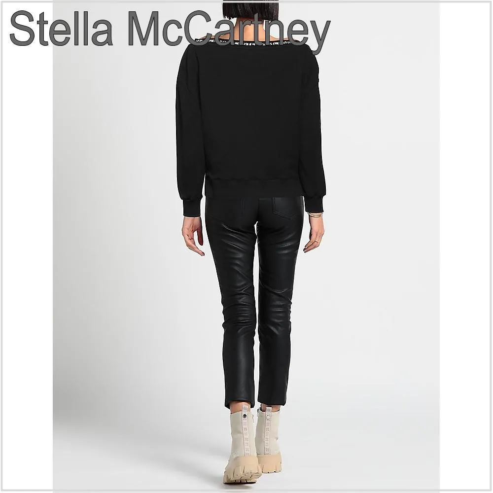 Stella McCartney  |Long Sleeves Cotton Logo Hoodies & Sweatshirts