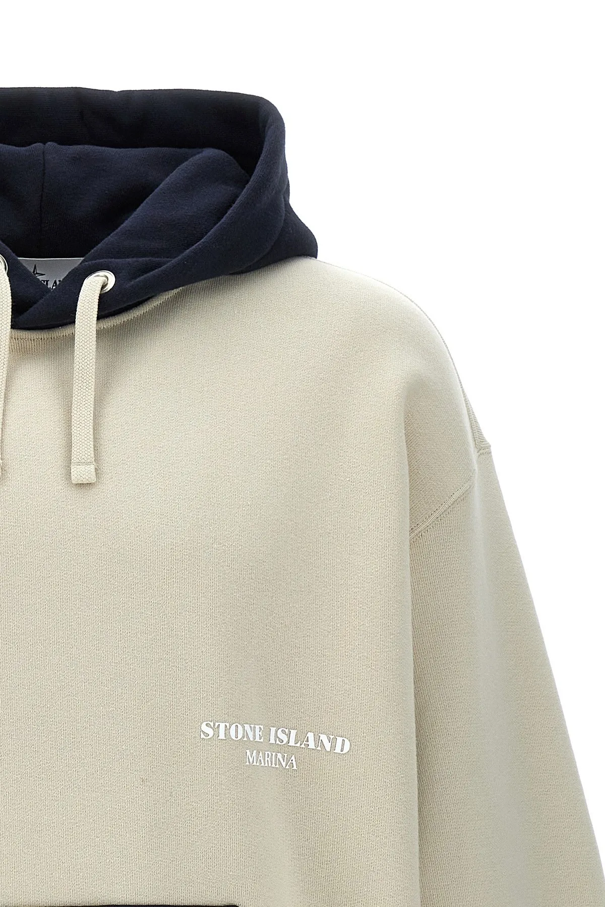 STONE ISLAND  |Long Sleeves Plain Cotton Logo Hoodies