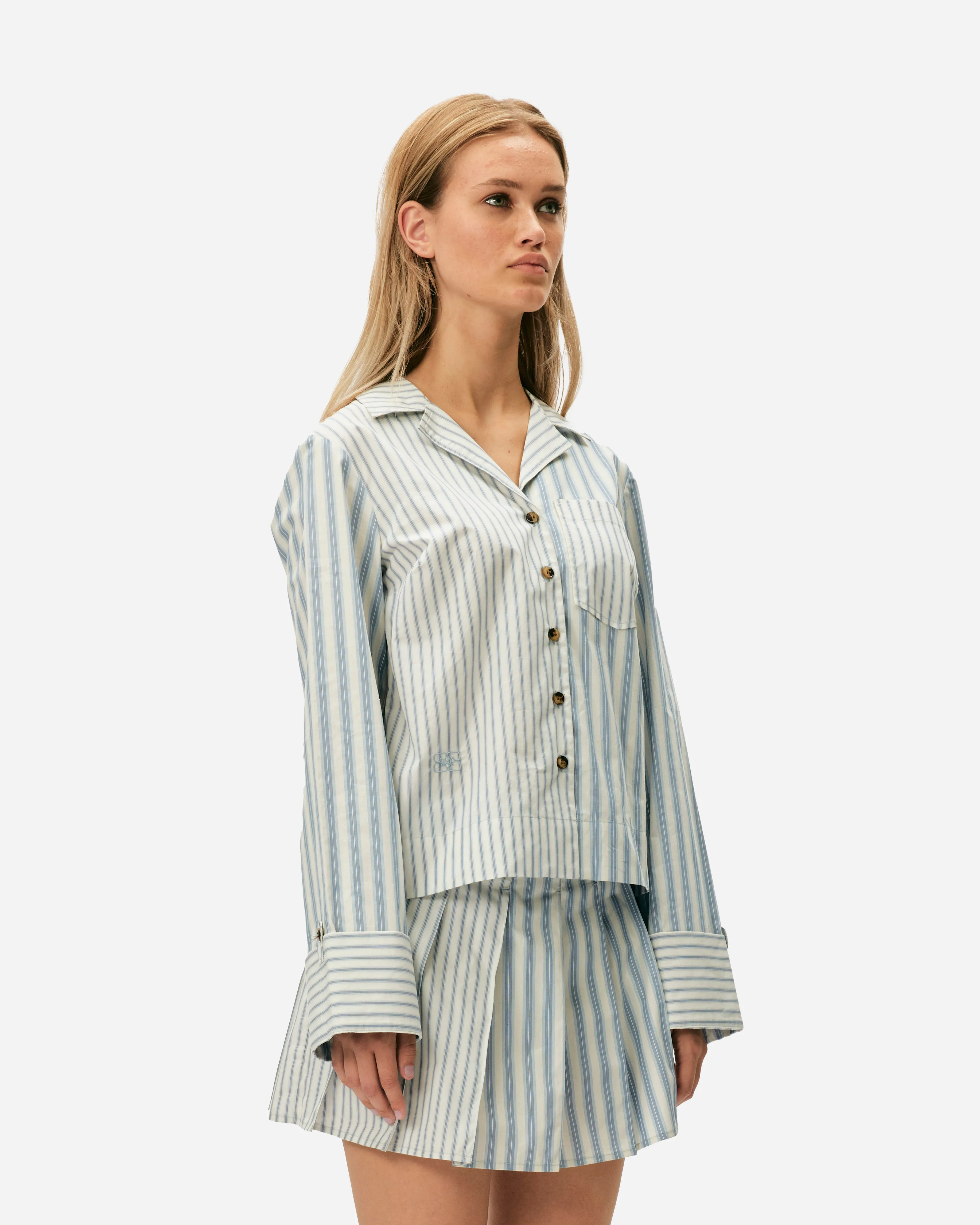 Stripe Cotton Shirt