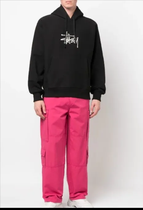 STUSSY  |Collaboration Cotton Co-ord Logo Skater Style Hoodies