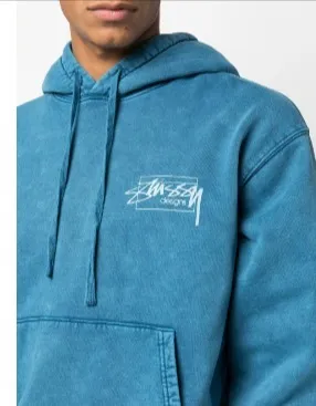 STUSSY  |Collaboration Long Sleeves Cotton Logo Skater Style Hoodies