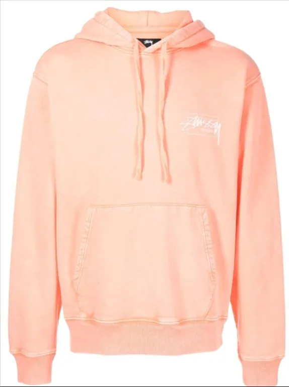 STUSSY  |Collaboration Long Sleeves Cotton Logo Skater Style Hoodies