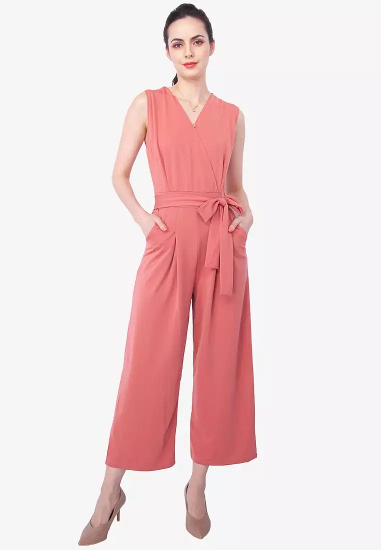 Summer Love Flowy V-neck Jumpsuits