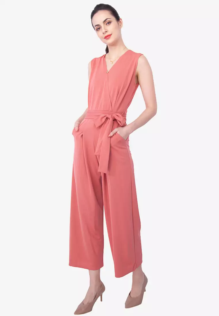 Summer Love Flowy V-neck Jumpsuits