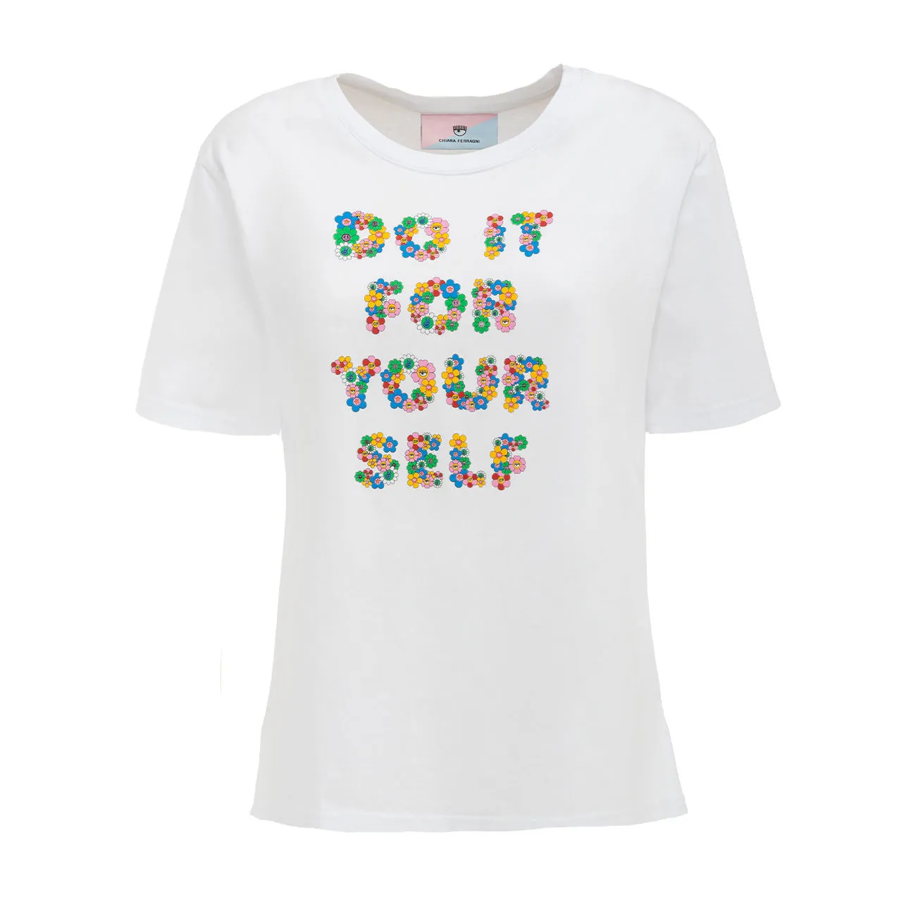 T-SHIRT STAMPA YOUR SELF Donna Bianco