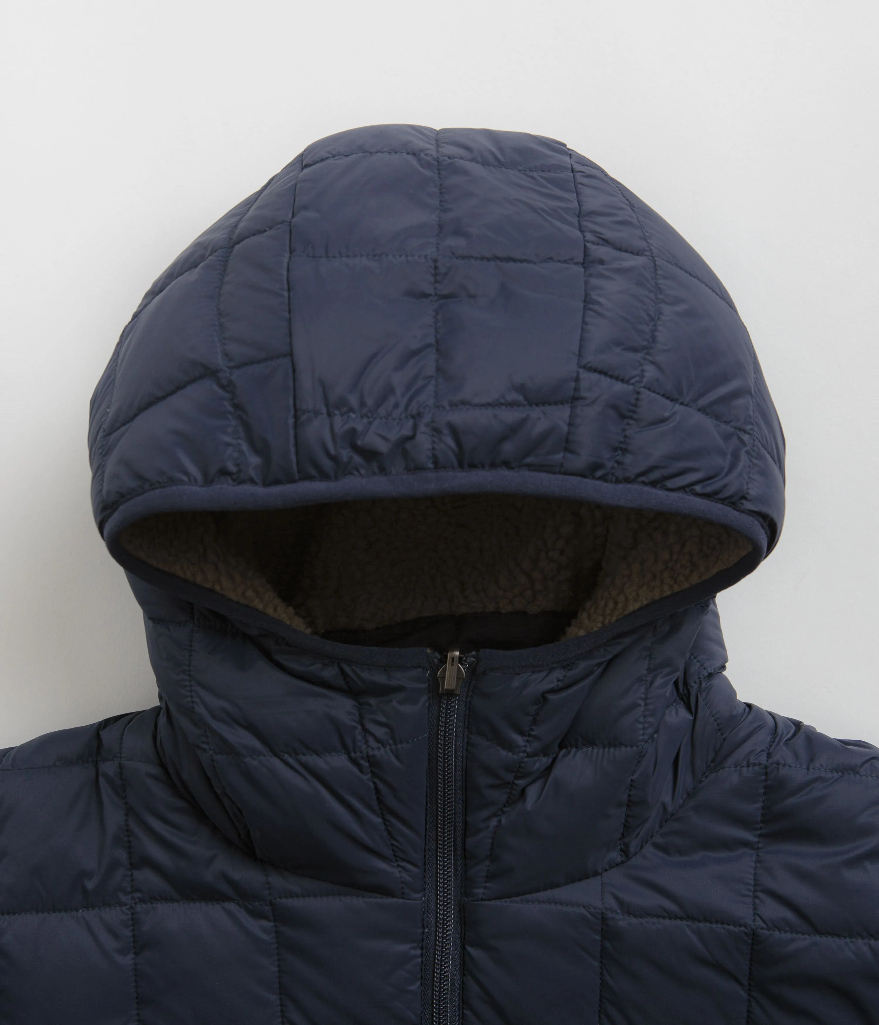 Taion Down x Boa Reversible Hooded Jacket - Dark Navy / Beige