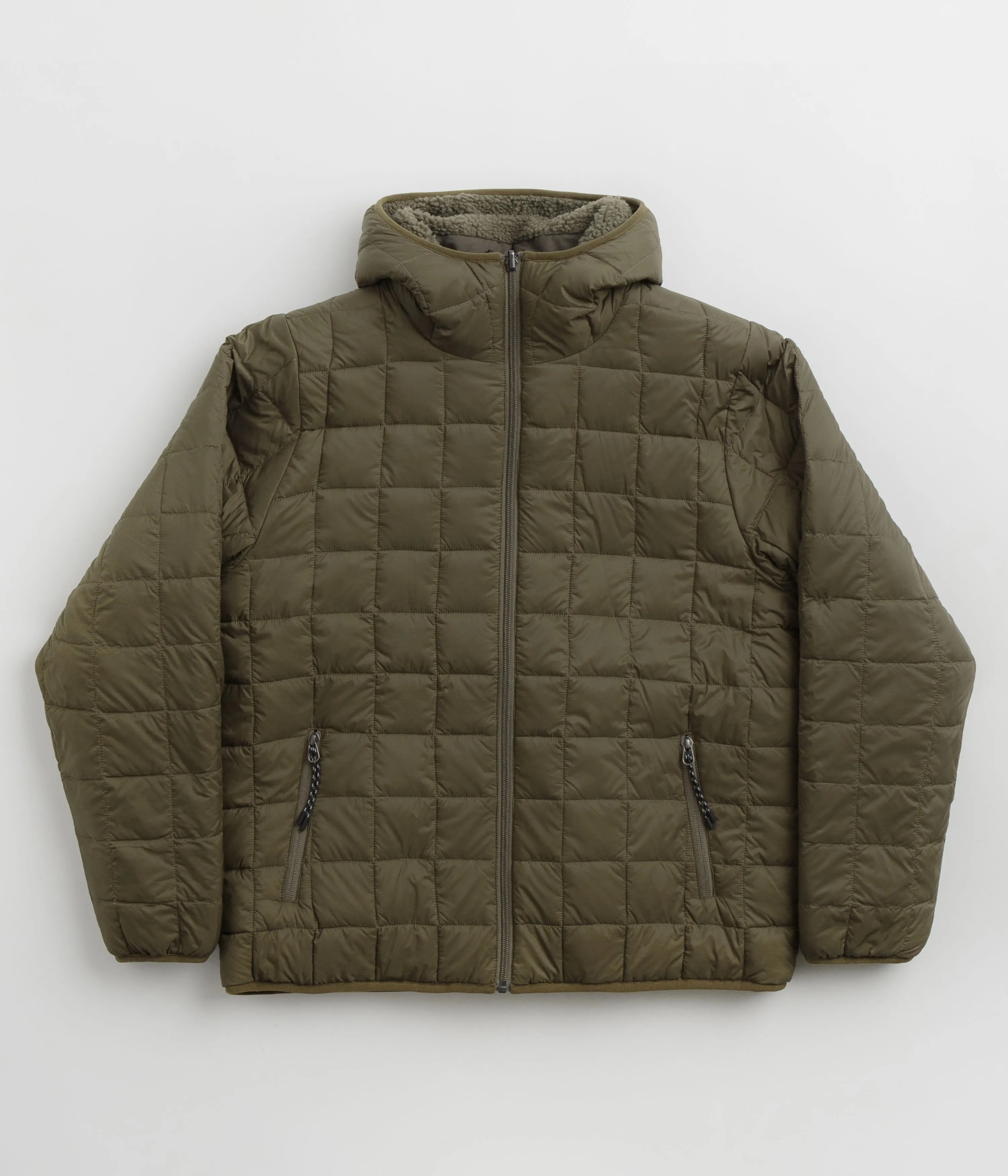 Taion Down x Boa Reversible Hooded Jacket - Olive / Dark Olive