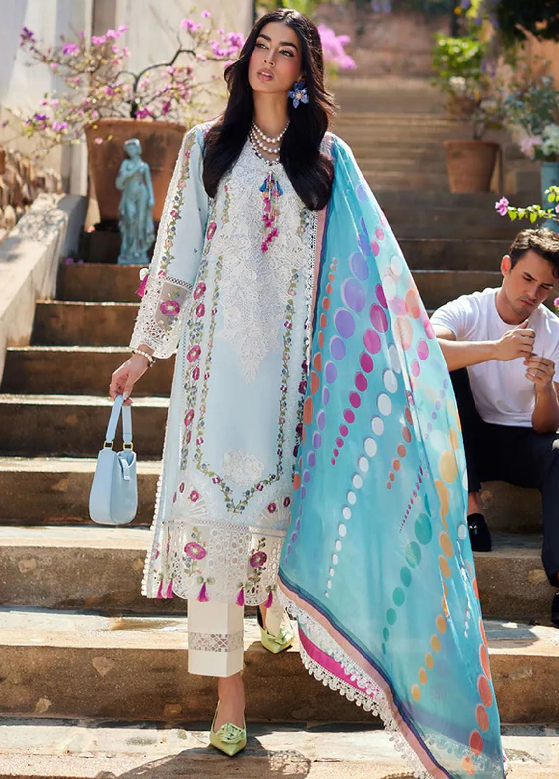 Te Amo By Mushq Embroidered Luxury Lawn 3 Piece Unstitched Suit MQ24TAL D-14 LUCCA LURE