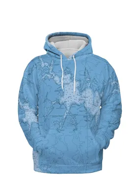 The Cypress Creek Blue Lightweight Hoodie Sweatshirt