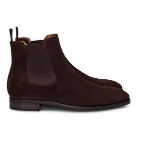 TLB Artista Chelsea Boot Dark Brown suede