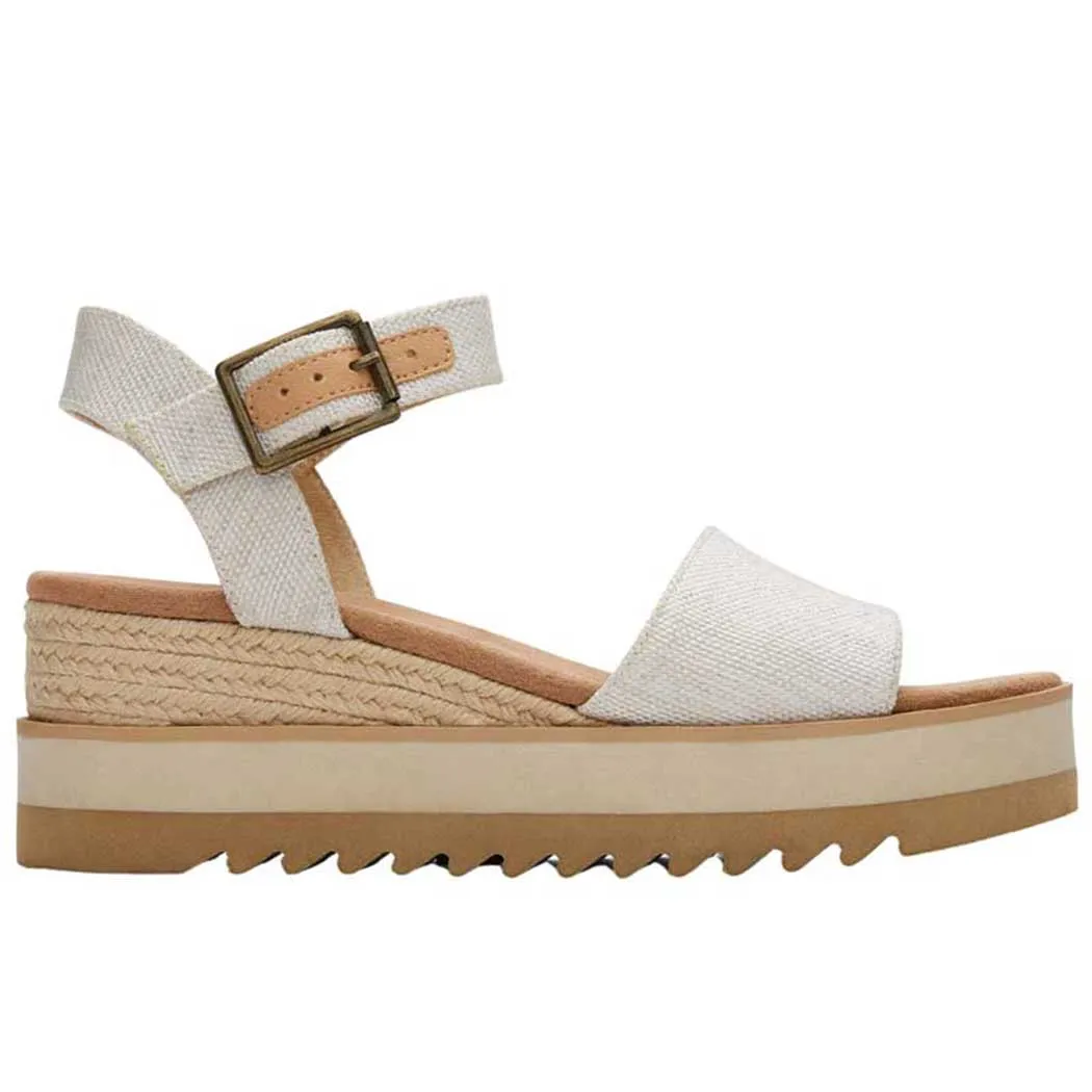 TOMS Shoes Diana Wedge Sandal Natural (Women's)