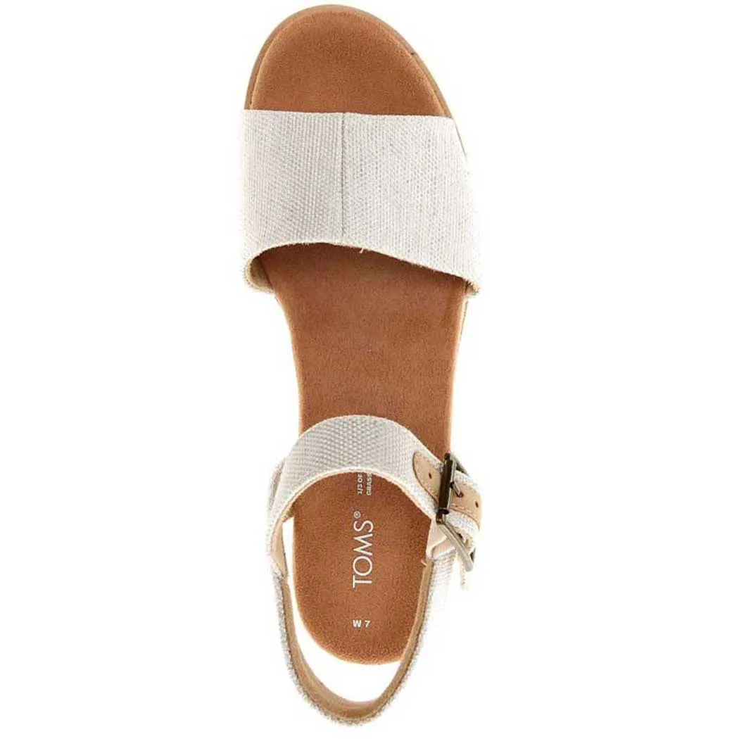 TOMS Shoes Diana Wedge Sandal Natural (Women's)