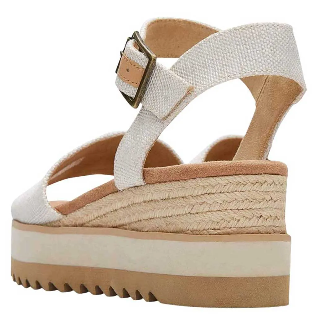 TOMS Shoes Diana Wedge Sandal Natural (Women's)