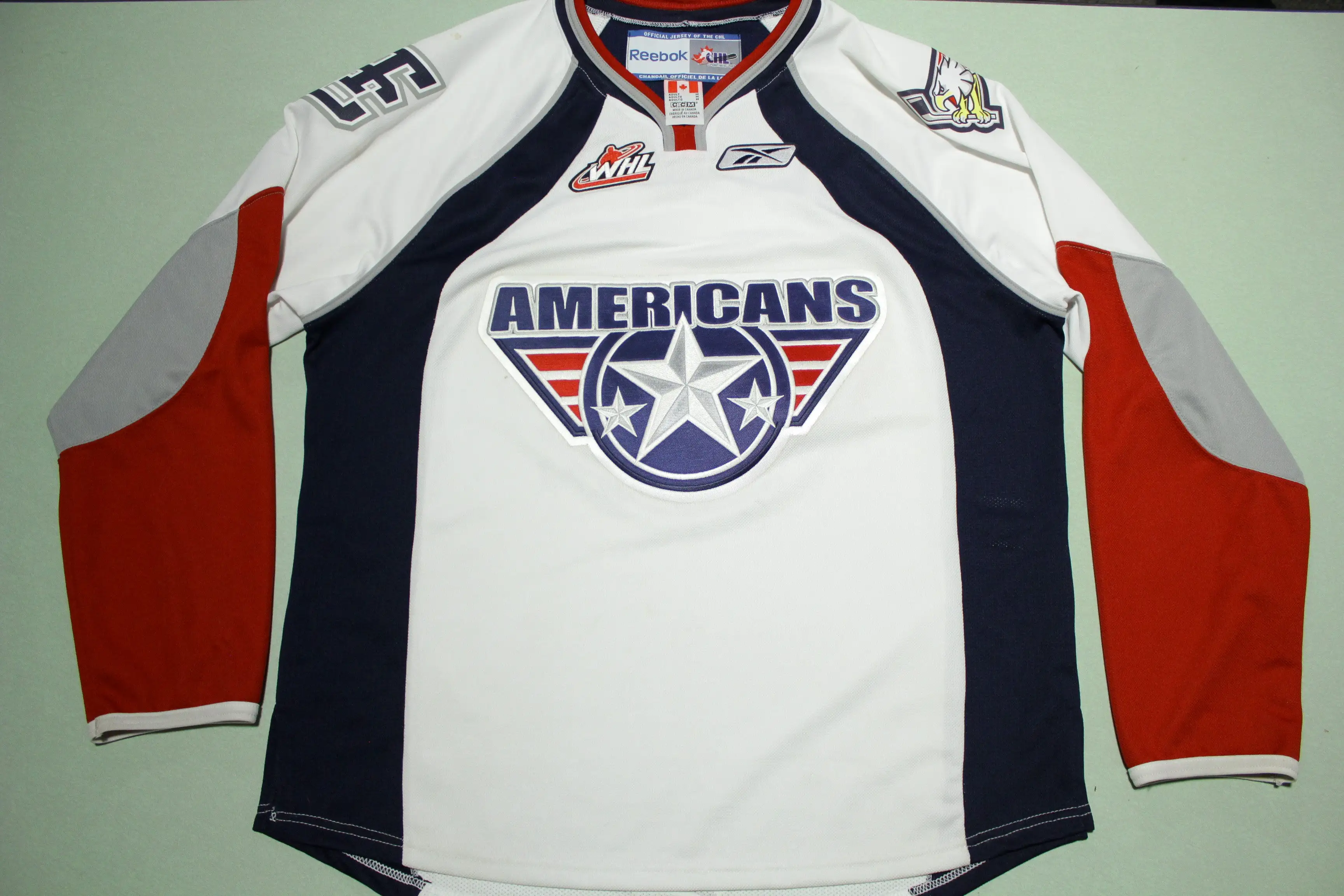 Tri-City Americans Team Signed WHL CHL Reebok Hockey Jersey