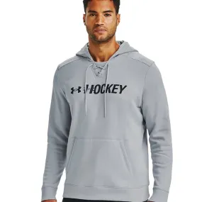 UNDER ARMOUR MEN'S HOCKEY GRAPHIC HOODIE - GREY