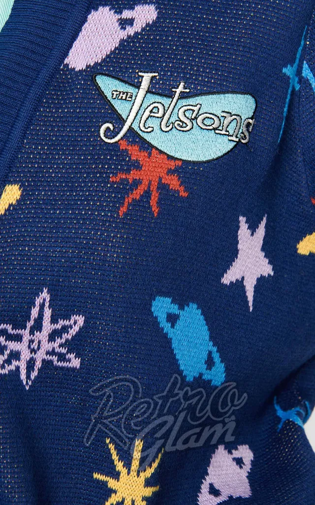 Unique Vintage X Jetsons Blue Astro Cardigan