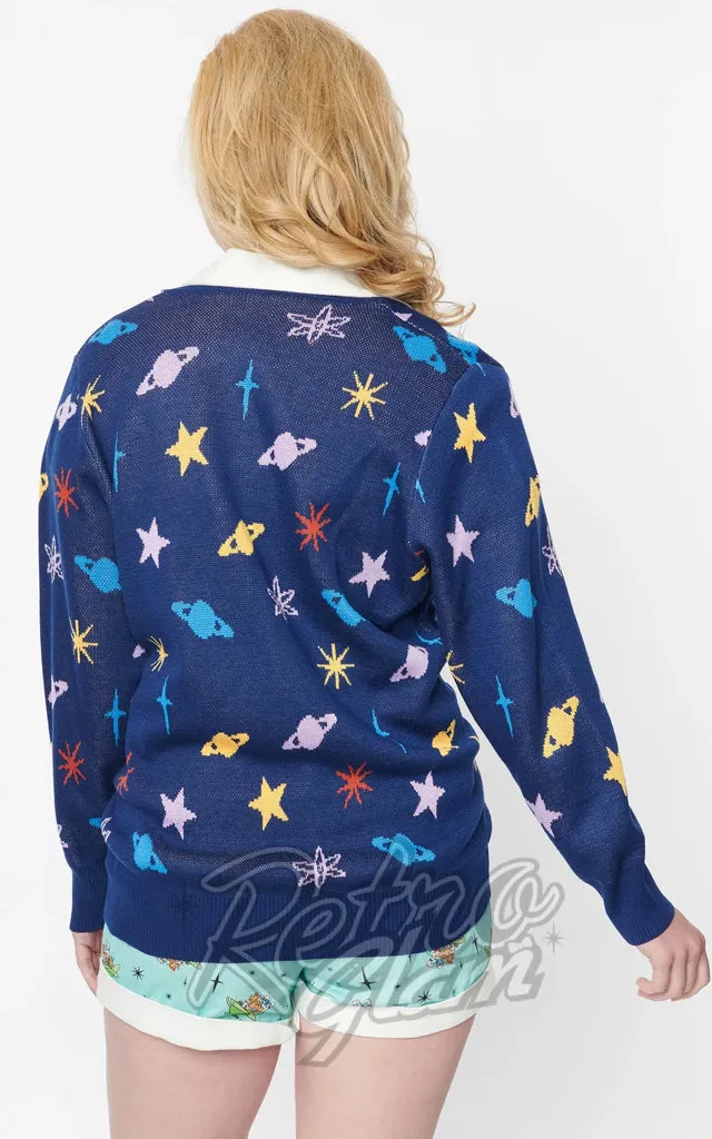 Unique Vintage X Jetsons Blue Astro Cardigan