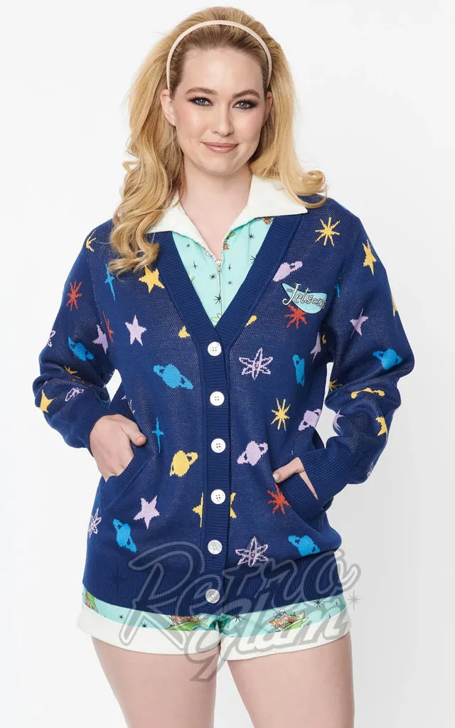 Unique Vintage X Jetsons Blue Astro Cardigan