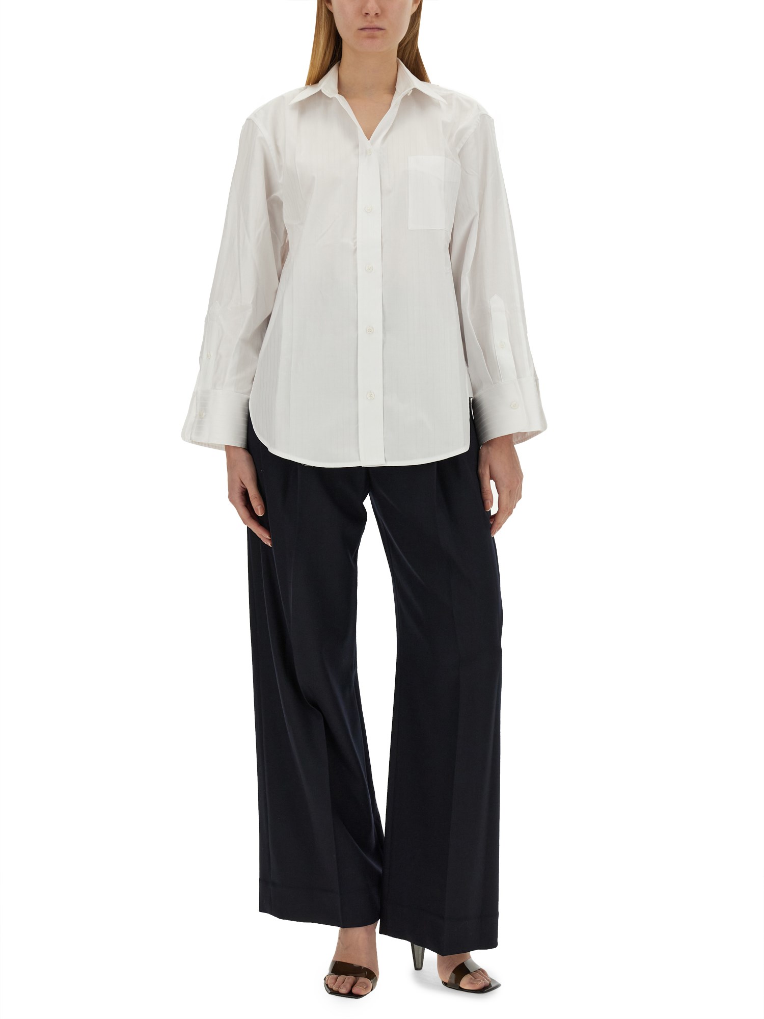 VICTORIA BECKHAM    OVERSIZED COTTON SHIRT