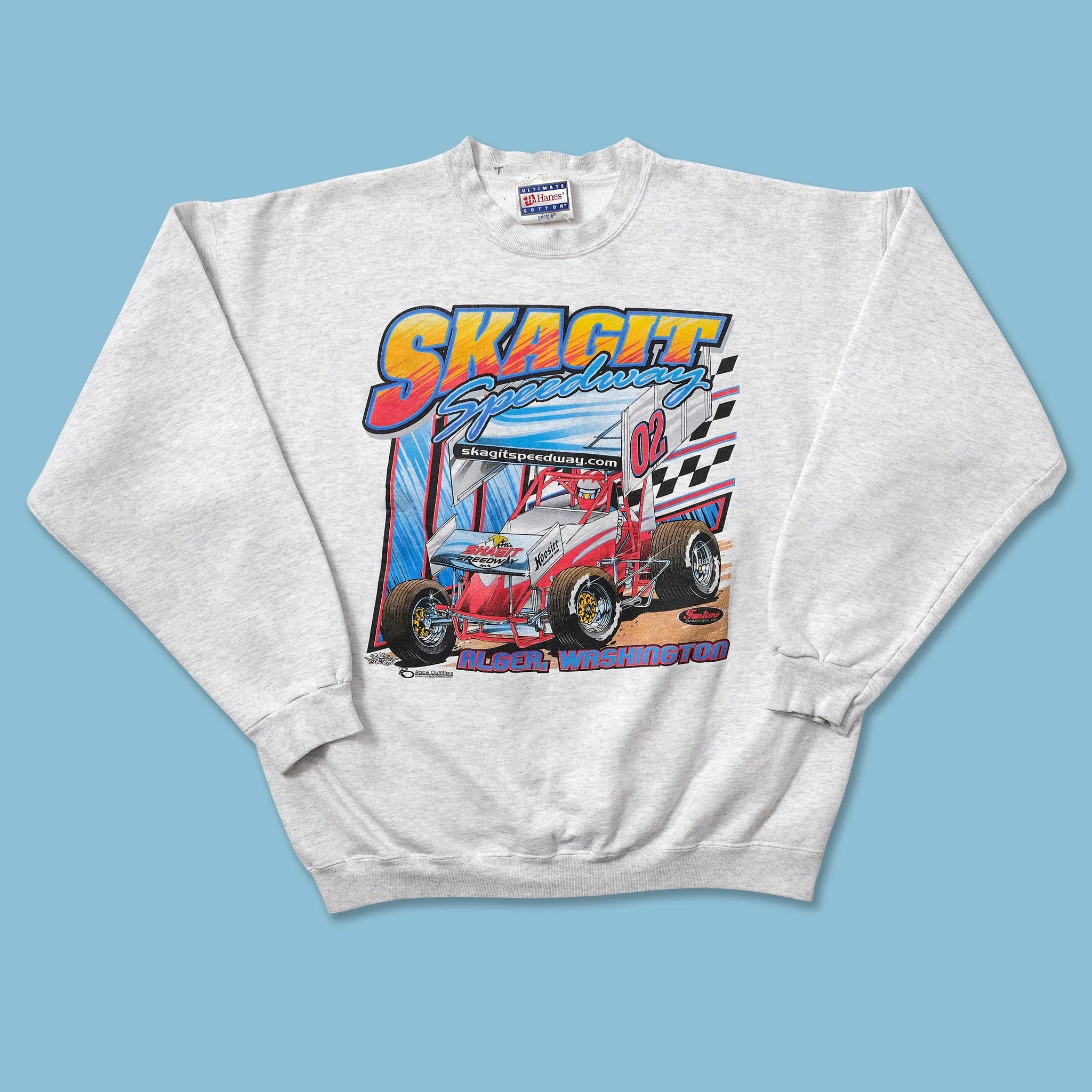 Vintage Drag Racing Sweater Large