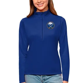 Women's Buffalo Sabres Antigua Royal Tribute Quarter-Zip Pullover Top