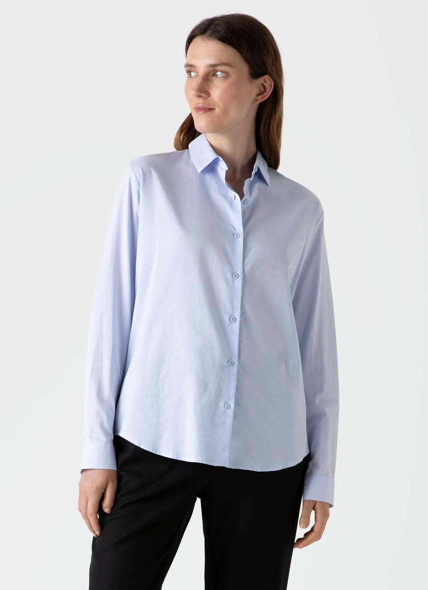 Women's Cotton Shirt in Blue